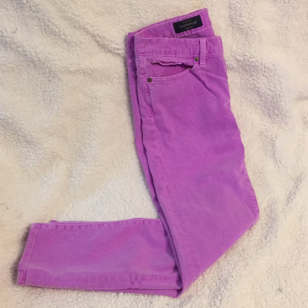 💜Purple J. Crew Toothpick Jeans 💜